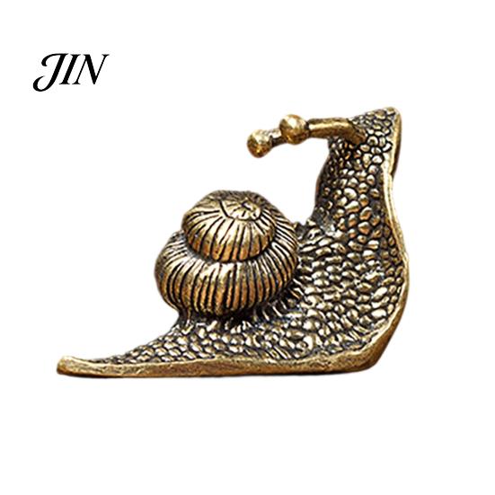 Meditation Desk Accessory Vintage Bronze Snail Sculpture, Metal Animal Statue, Slow Living Tea Table Sculpture Decor for Home Office Table,