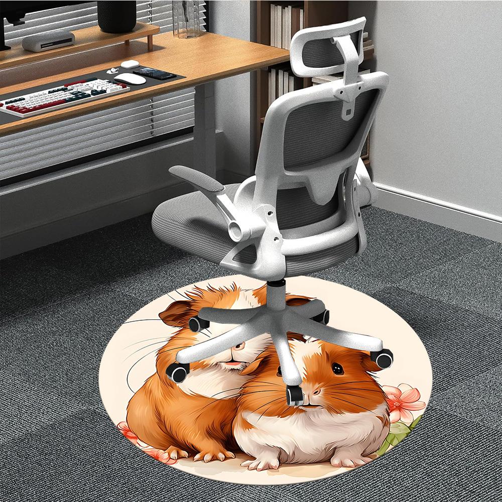 

1pc Guinea pigs Chair Carpet for Office, Non-slip, Soft and Durable Office Rug, Perfect for Office yy260127110 80cm by 80cm