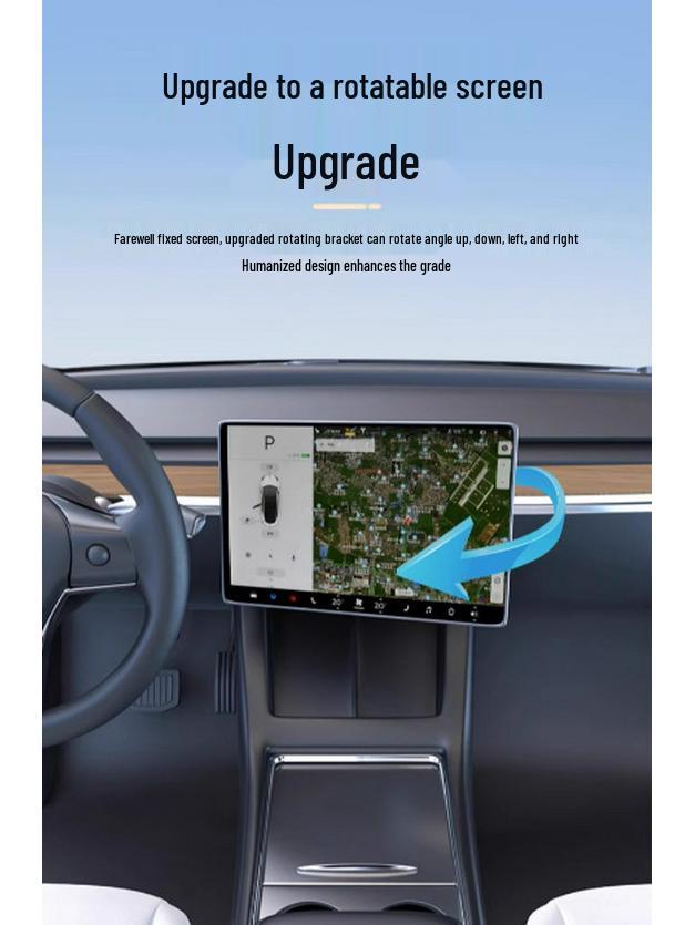 Tesla Model 3/Y Console Screen Swivel Mount - Adjustable for Multiple Angles