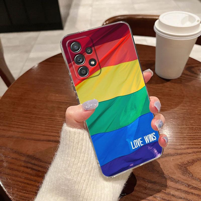 Gay Pride Flag Lesbians LGBT Phone Case For Samsung Galaxy A56 A57 A37 A55 A54 A36 A35 A26 A25 A16 A17 A07 A52 A34 A73 A53 Cover