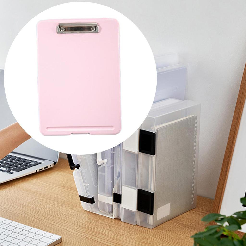 Clipboard with Storage A4 Binder Low Profile Clip Nursing for Office