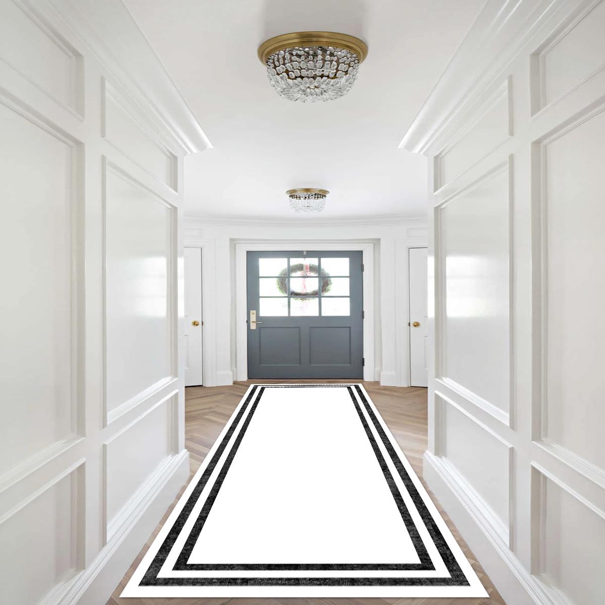 

Декоративный нескользящий моющийся ковер с цифровой печатью DOT-YOL-SD-299 60 x 100 белый