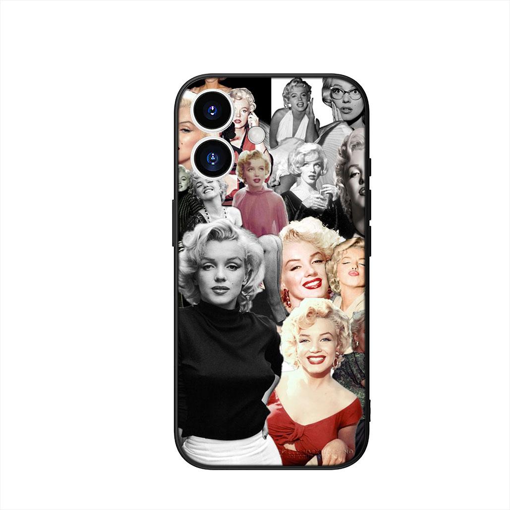 

M-Marilyns Wallpaper m-Monroes Phone Cover Case for Apple iPhone 16 15 14 Plus 13 12 Mini 17 Pro Max + 16E Air 16+ ProMax Casing iPhone 13 mini