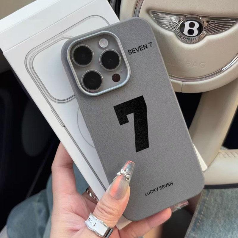 Lucky Number 7 Soft Silicone Phone Case for Samsung S25 Ultra Cases Galaxy S24 Plus S23 FE S22 S21 A16 A56 A35 A55 A15 Cover