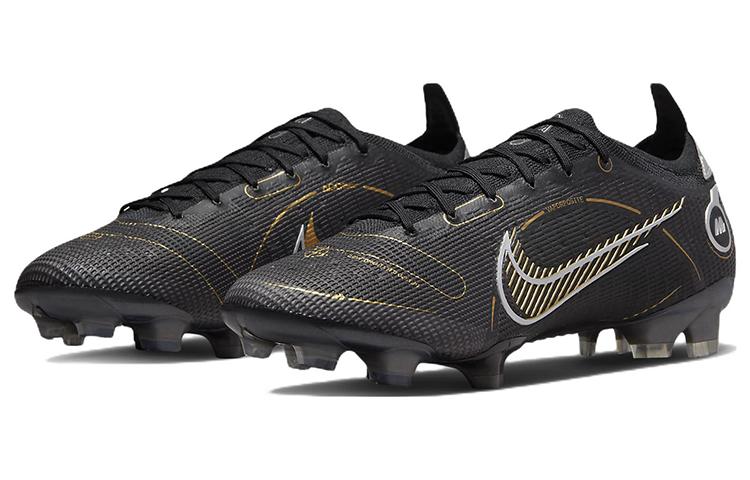 Nike Mercurial Vapor 14 Elite Fg Black Metallic Silver Cave Stone Metallic Gold DJ2837-007