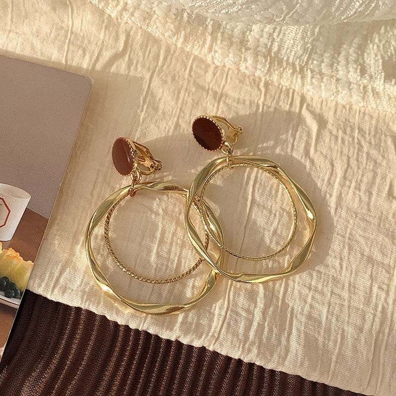 Enkle og øreløse dame øreklips, High-end følelse, Nisjedesignfølelse, Perleøredobber Smykker, Allsidige temperamentøredobber