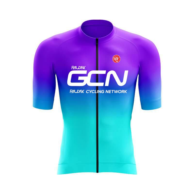 2024 RAUDAX GCN Letnia szosowa odzież rowerowa męska koszulka rowerowa z krótkim rękawem Triathlon Mountain Bike Sportowe kombinezony rowerowe