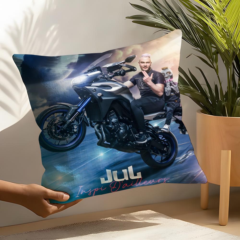 Singer Music JJUL JJulien Mari Pillow Case Linen Cushion Covers For Decorative Sofa Home Pillows Case Car Chair Pillows Cases