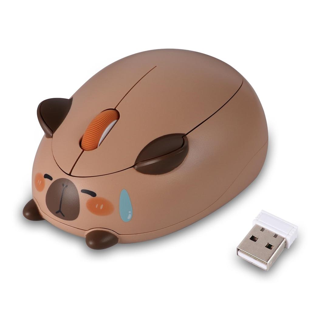 Bezdrátový USB Pro Pro Pro Kočku Kompatibilní s Myší, 2,4 GHz, Se zvířecím motivem, Malý, Na baterie, Tichý, Bezdrátový, Přijímač, Kompaktní, Ergonomický,