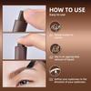 Dark Brown Waterproof Eyebrow Cream with Brush for Long-Lasting, Natural Finish