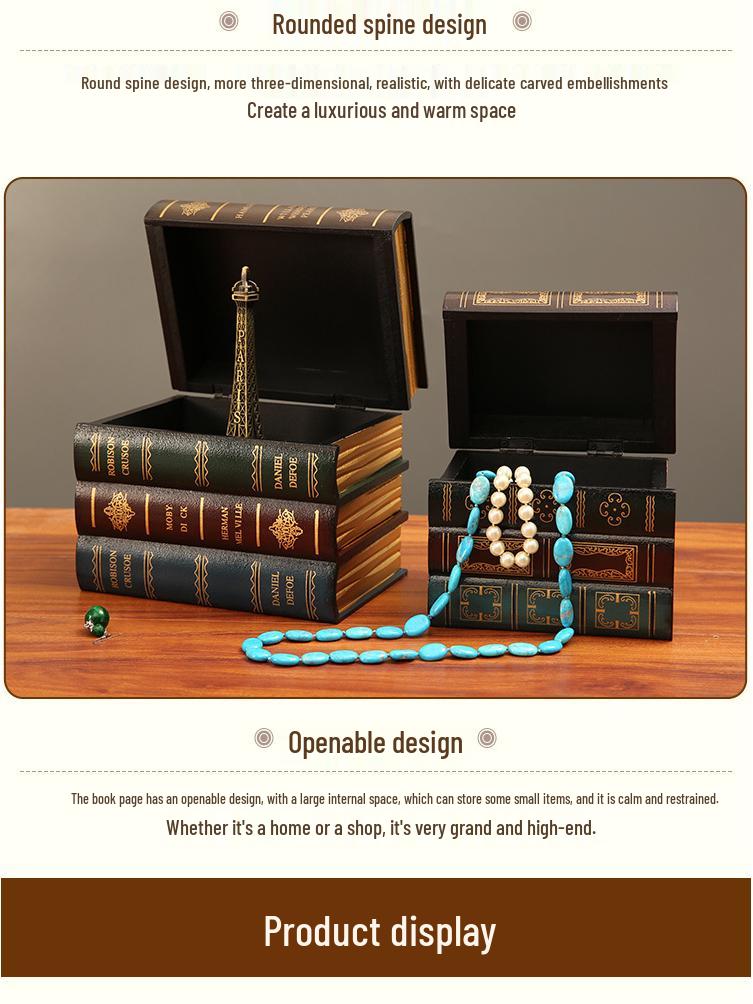 European Retro Decorative Book Props - Fake Book Storage & Office Ornaments