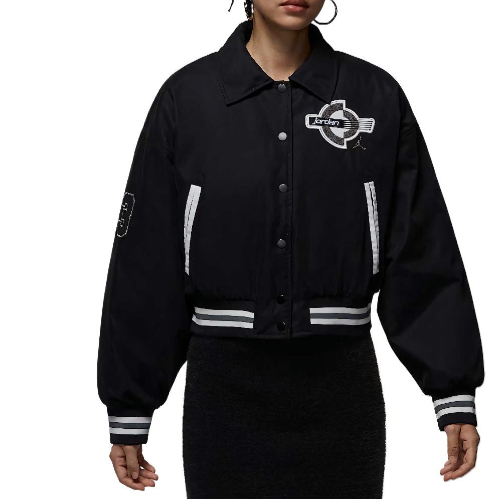 (WMNS) Air Jordan Brooklyn Therma-Fit Varsity Jacket  Black  Women s HV0404-010 S