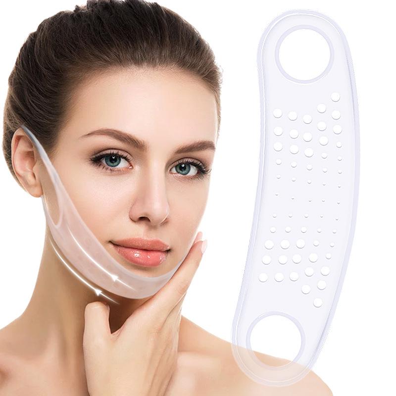 Silicone 3D Ear-Hanging V-Face Lifting Mask for Double Chin Support