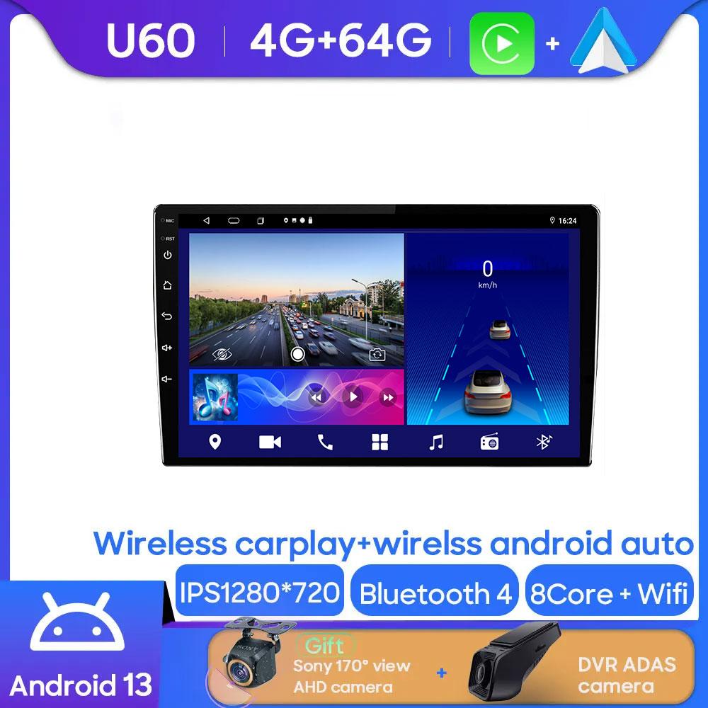 Universal Android Multimedia For Car Stereo CPU Radio QLED Player Navigation Carplay Auto 5G BT Cam