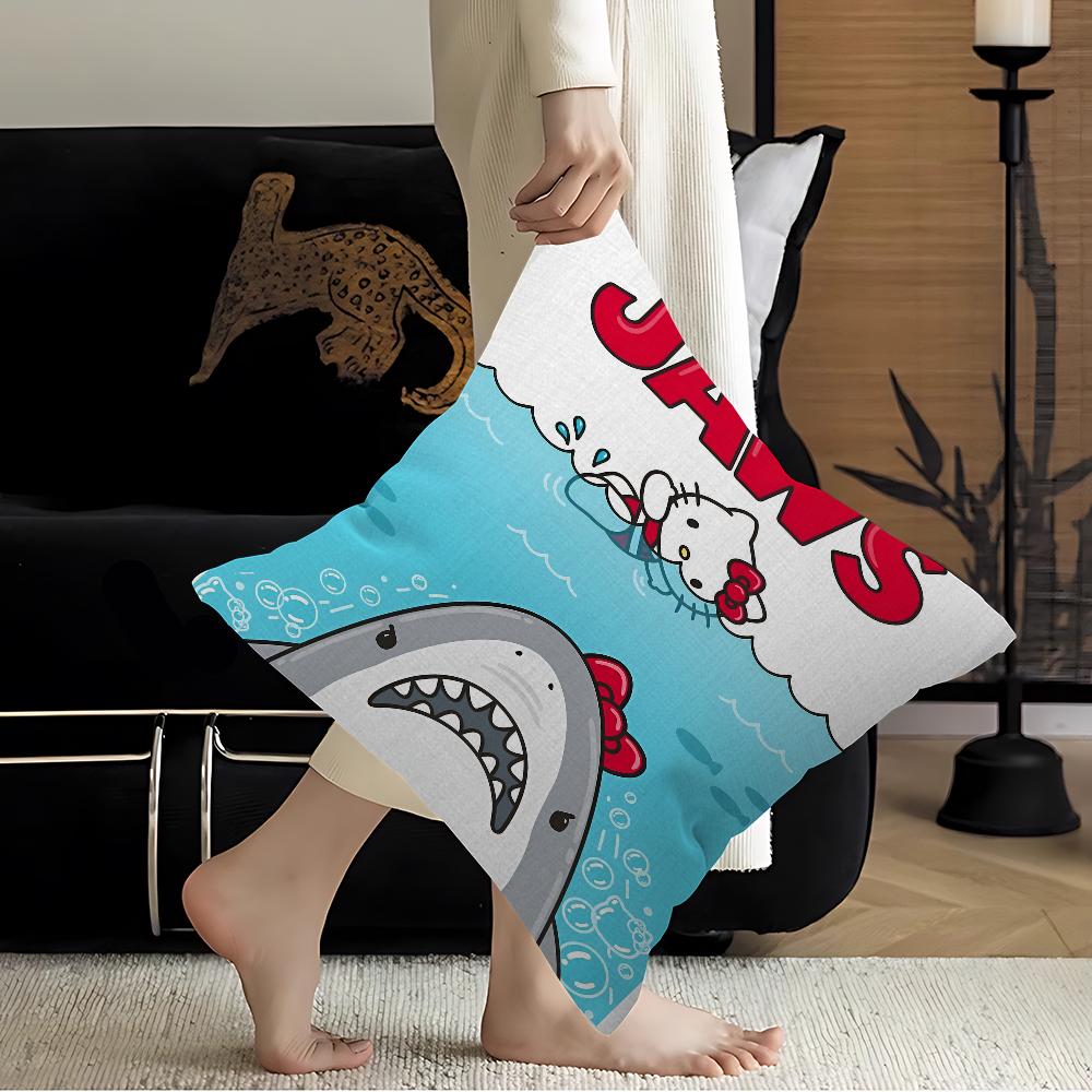 H-Hello-K-KittyS Cushion Cover Pillowcase Upholstery Sofa Throw Pillow Home Decor Pillowcas