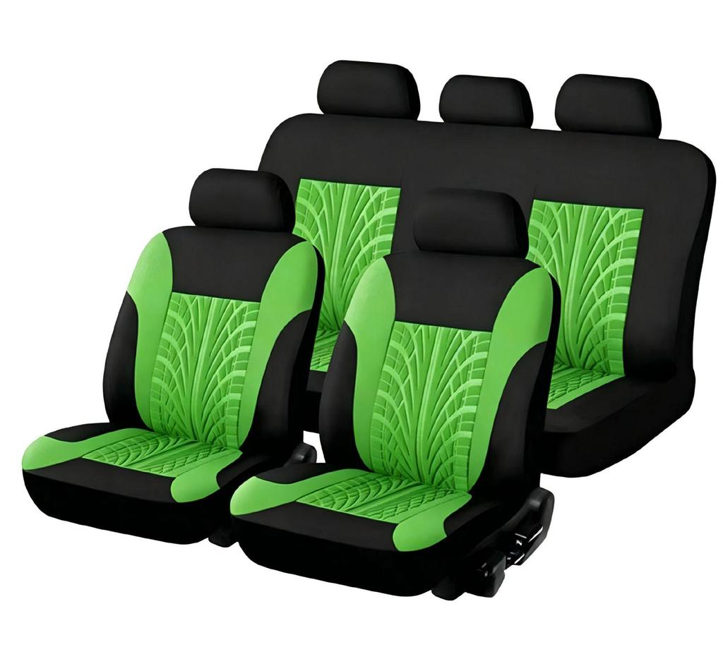 Universal Car Seat Cover with Woven Waistline & Tire Pattern for Europe, America, Middle East