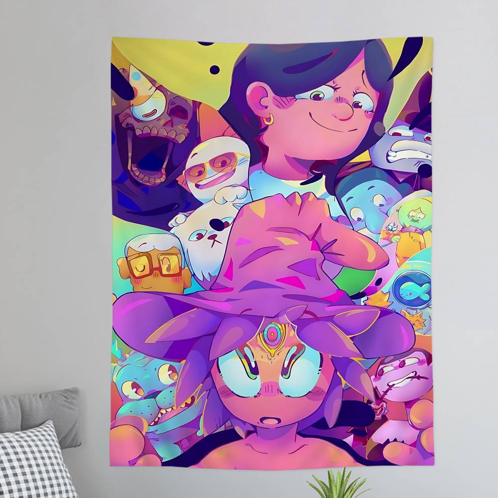 The MMidnight GGospel Cartoon Tapestry Art Science Fiction Room Home Decor Wall Hanging Home Decor
