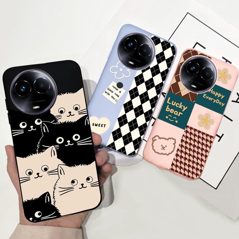 For Realme 11x Case Realme 11 5G Taiwan Cover Soft Silicone Bumper Protective Luxury Print Back Cases For Realme11x  11 x Funda