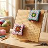 Square Crochet Blocking Boards DIY Pottery Clay Base Plug Board Knitting Blocking Mat Needlework