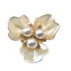 Decorative Shirt Button Covers Pearls Embellished Cufflinks Clip For Shirt Jackets Dress Costume Uniform Decoration