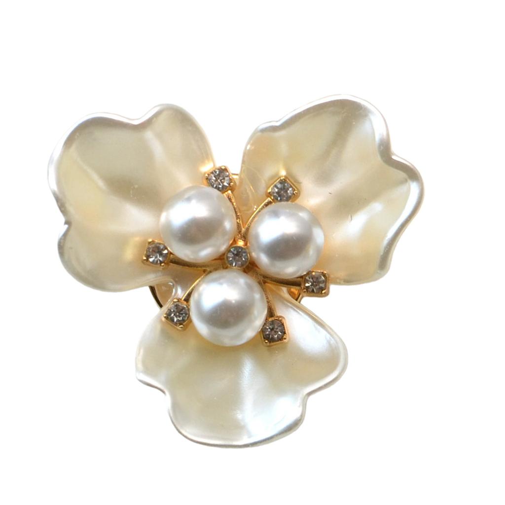 Decorative Shirt Button Covers Pearls Embellished Cufflinks Clip For Shirt Jackets Dress Costume Uniform Decoration