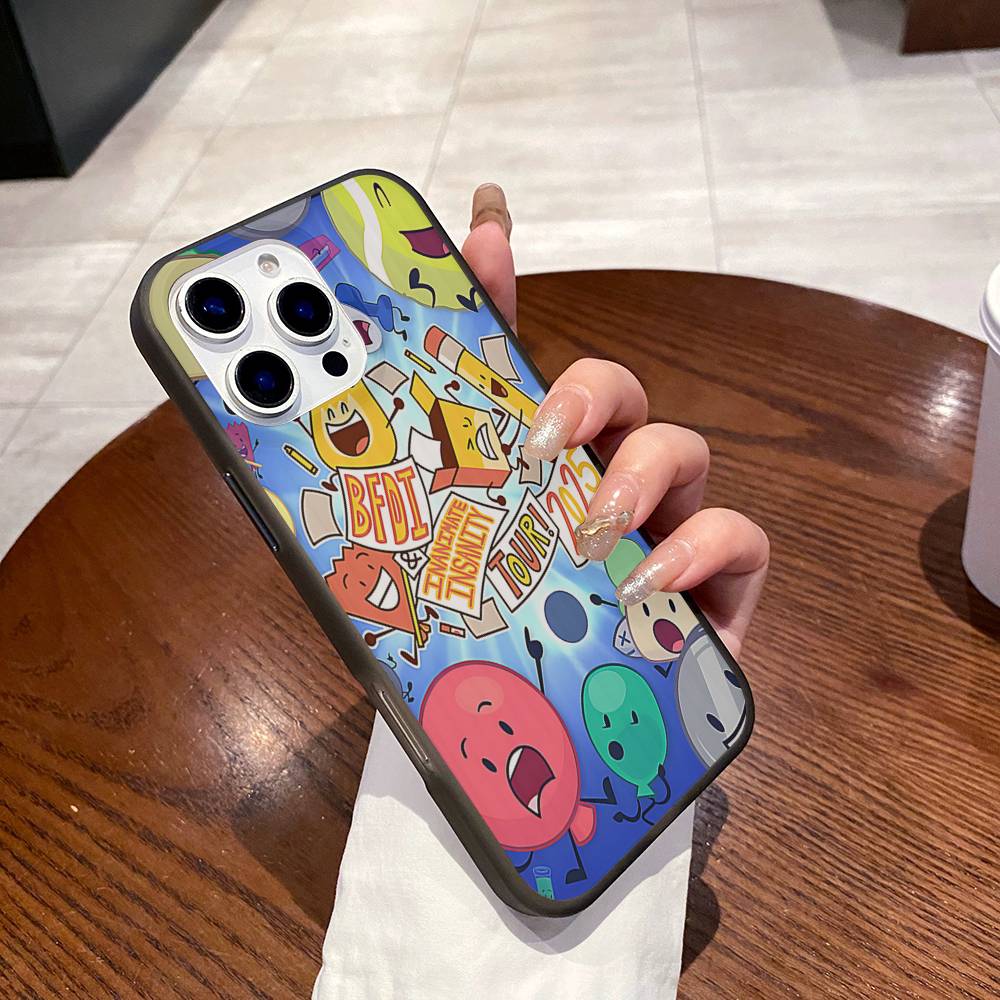 

Anime Bfdi Battle For D-Dream Island Phone Case For IPhone 16 15 17 Pro 11 13 14 Pro Max Plus Soft Ripple Silicone Cover Shell iPhone 13 pro