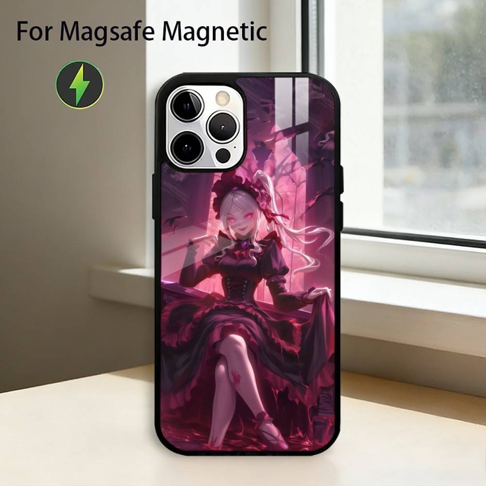 A-Anime O-Overlord Phone Case For iPhone17,16,15,14,13,12,11 Plus,Pro Magnetic For Magsafe Wireless Charging