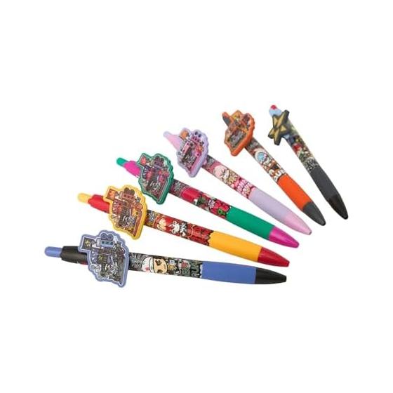 6-Piece Ballpoint Pen Set POKMON TRAINERS -STARDUSTBESTIES- Black Ink 0.7mm Collector's Item Gift