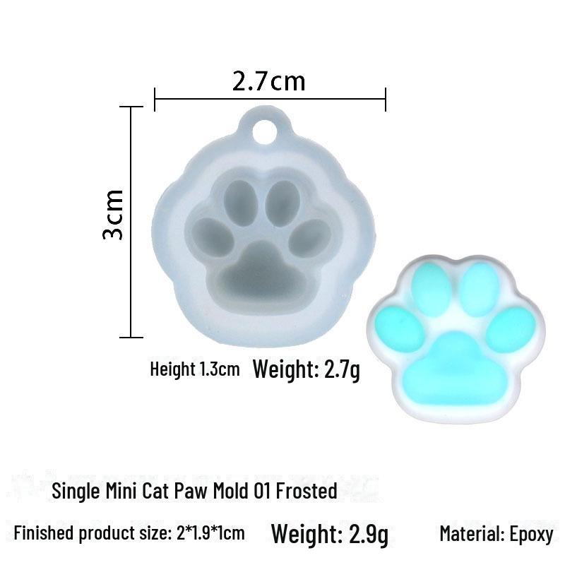 DIY Pazur kota silikonowa forma do robienia kolczyków i breloków