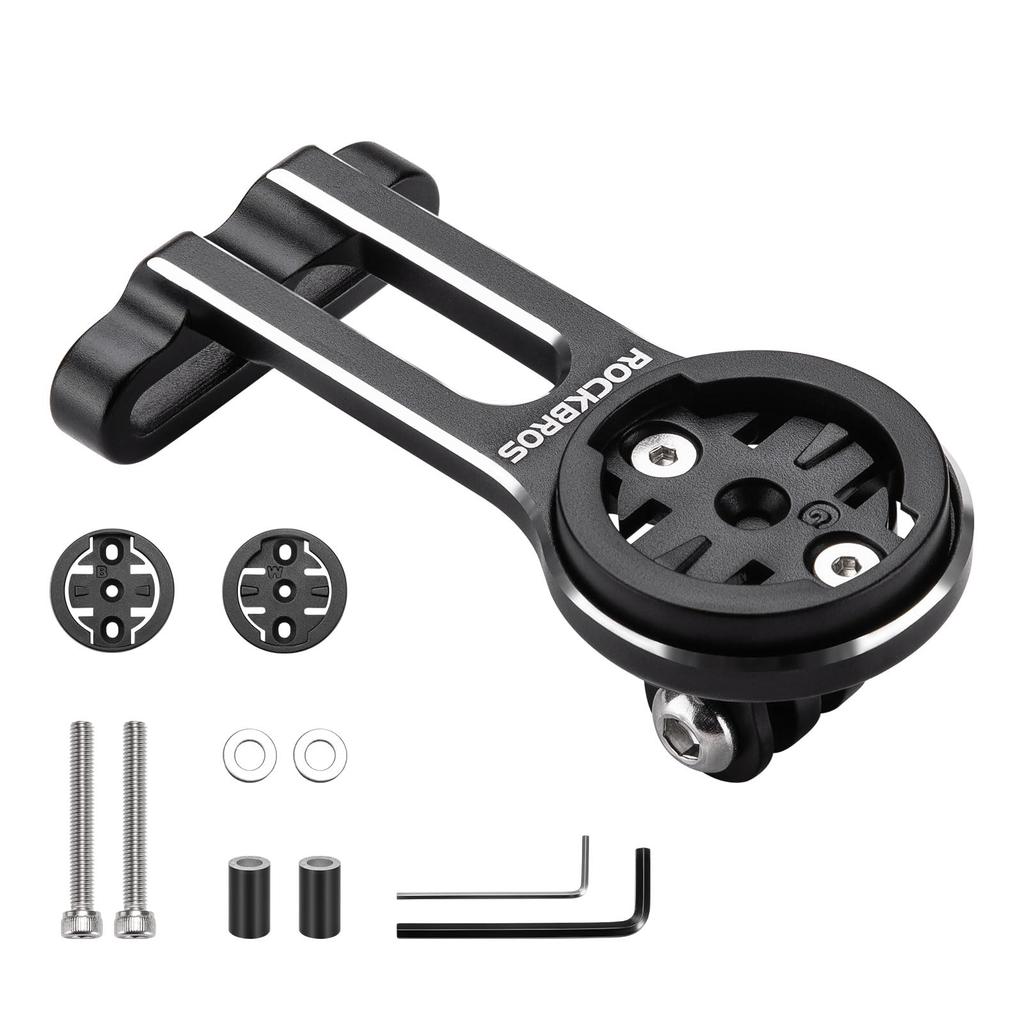 ROCKBROS Cycling Computer Cycle Computer Action Bicycle Light Road Aluminum Alloy Easy Installation Mount, Garmin, Bryton, Bracket, Camera, Mount,