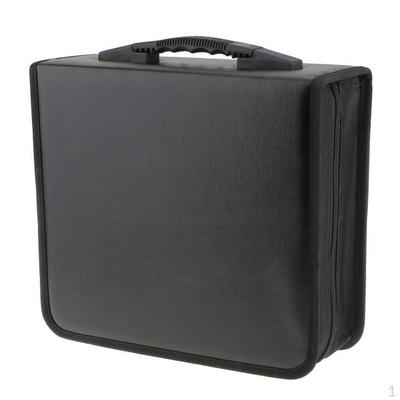 400Disc CD Holder DVD Case Storage Wallet VCD Organizer Black PU Leather Bag