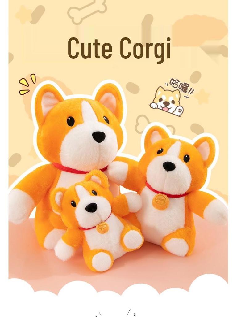 Adorable Corgi Plush Doll Pillow - Cute Gift for Kids' Birthdays