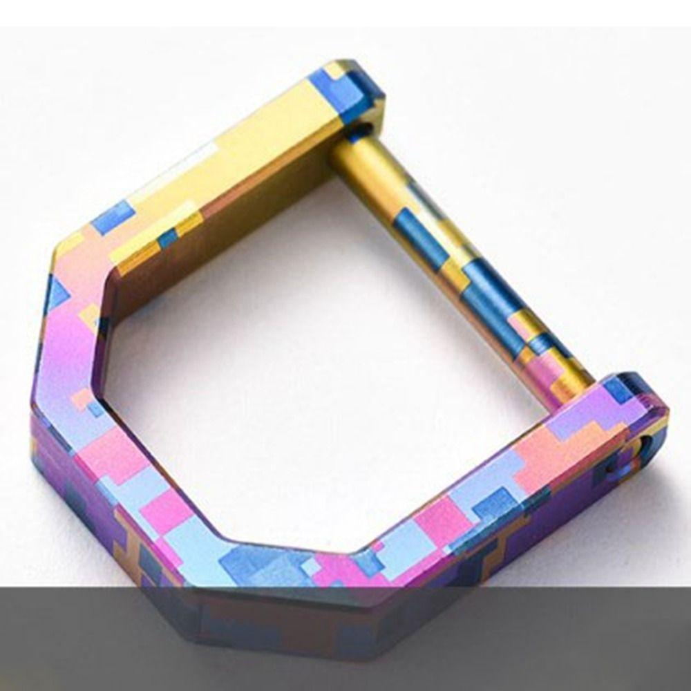 Tragbare Titan Hufeisen Schnallen Multifunktionale Schlüsselanhänger Haken Outdoor Zubehör