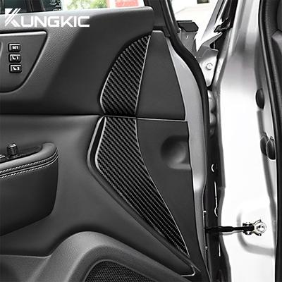 Echte zachte koolstofvezel sticker voor Subaru Legacy Outback 2015 2016 2017 2018 2019 LHD RHD Auto voordeurstrip interieurlijst