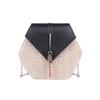 Hexagon Shape Straw PU Leather Handbag Women Summer Rattan Bag Handmade Woven Beach Bohemia Chain Strap Shoulder Crossbody Bags