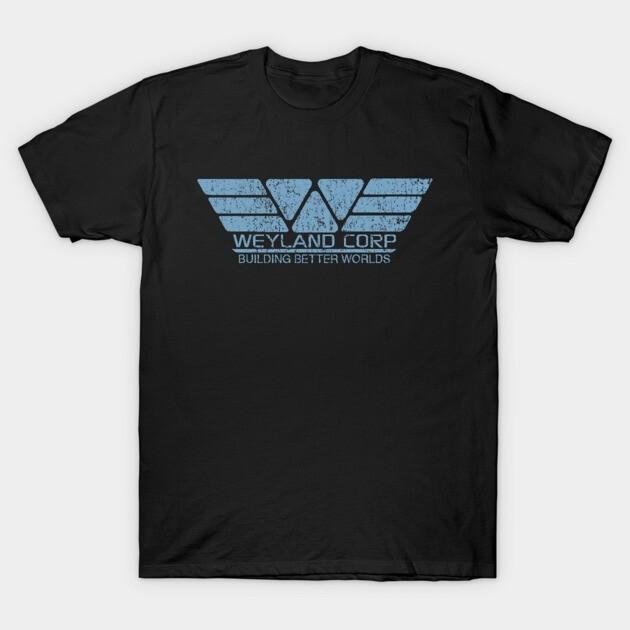 Weyland Corp T-Shirt, vintage 90s Unisex T-Shirt L