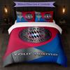 Set Biancheria da Letto Personalizzato Bayern Monaco con Nome Testo 1 Copripiumino+2 Federe Logo Calcio Regalo Personalizzato per Occasioni Speciali Decorazione Camera da Letto