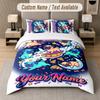 Pug Theme Custom Text Or Name 3Pcs Bedding Set 1 Flat Sheet & 2 Pillowcases Personalized Home Bedding