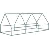 Portable Small Polytunnel, Mini Greenhouse with Mesh Windows for Indoor and Outdoor, 240x90x90cm, Green