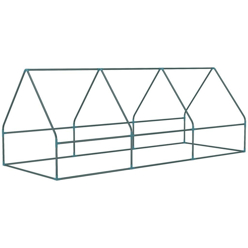 Portable Small Polytunnel, Mini Greenhouse with Mesh Windows for Indoor and Outdoor, 240x90x90cm, Green