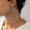 Earrings, European and American Large Stud Earrings, Multi-layer Exaggerated Earrings, Japanese and Korean Alloy Gold-plated Jewelry Women
