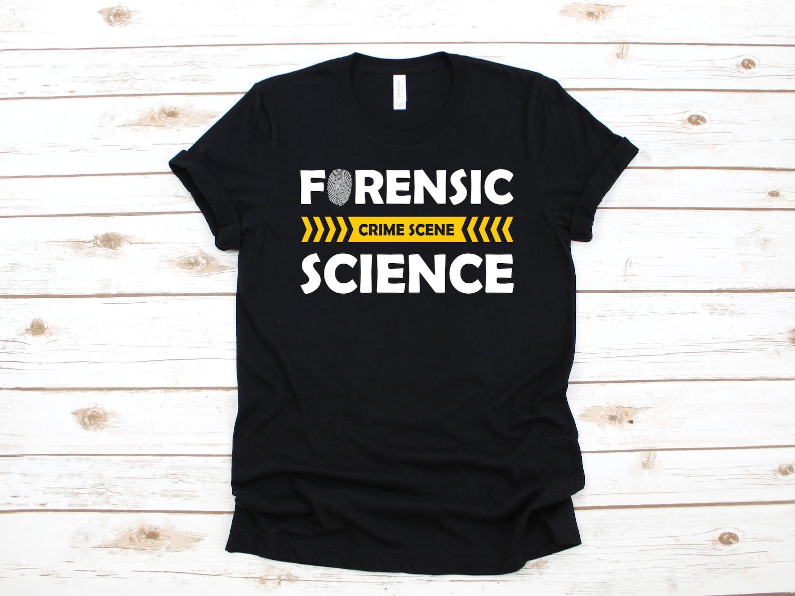 Forensic Science Shirt / Forensics Gift / Forensic Scientist T-Shirt / Crime Scene T-shirt / Criminal Justice Tank Top / T-shirt 2XL