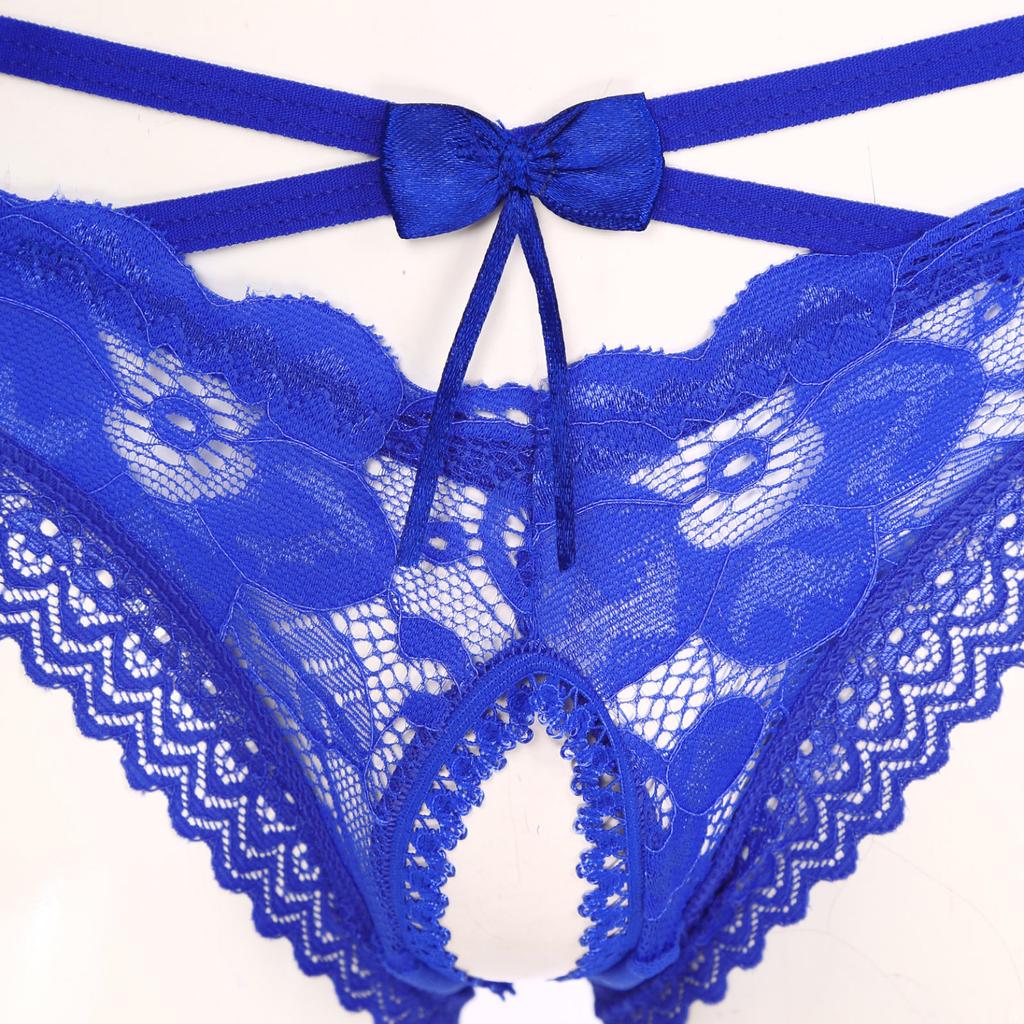 Muži Sexy Krajka Spodní prádlo Kalhotky Kalhotky Sissy Spodní prádlo Bowknot Kalhotky bez rozkroku Spodní kalhotky Noční prádlo