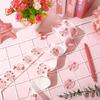 500Pcs Round Thank You Sticker Strawberry Thank You Label Seal Sticker for Seal Envelope Wedding Valentines Packaging