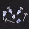 100/50pcs Plastic Earring Studs Invisible Clear Ear Stud Anti-Drop Hypoallergenic for DIY Jewelry Earring Accessories