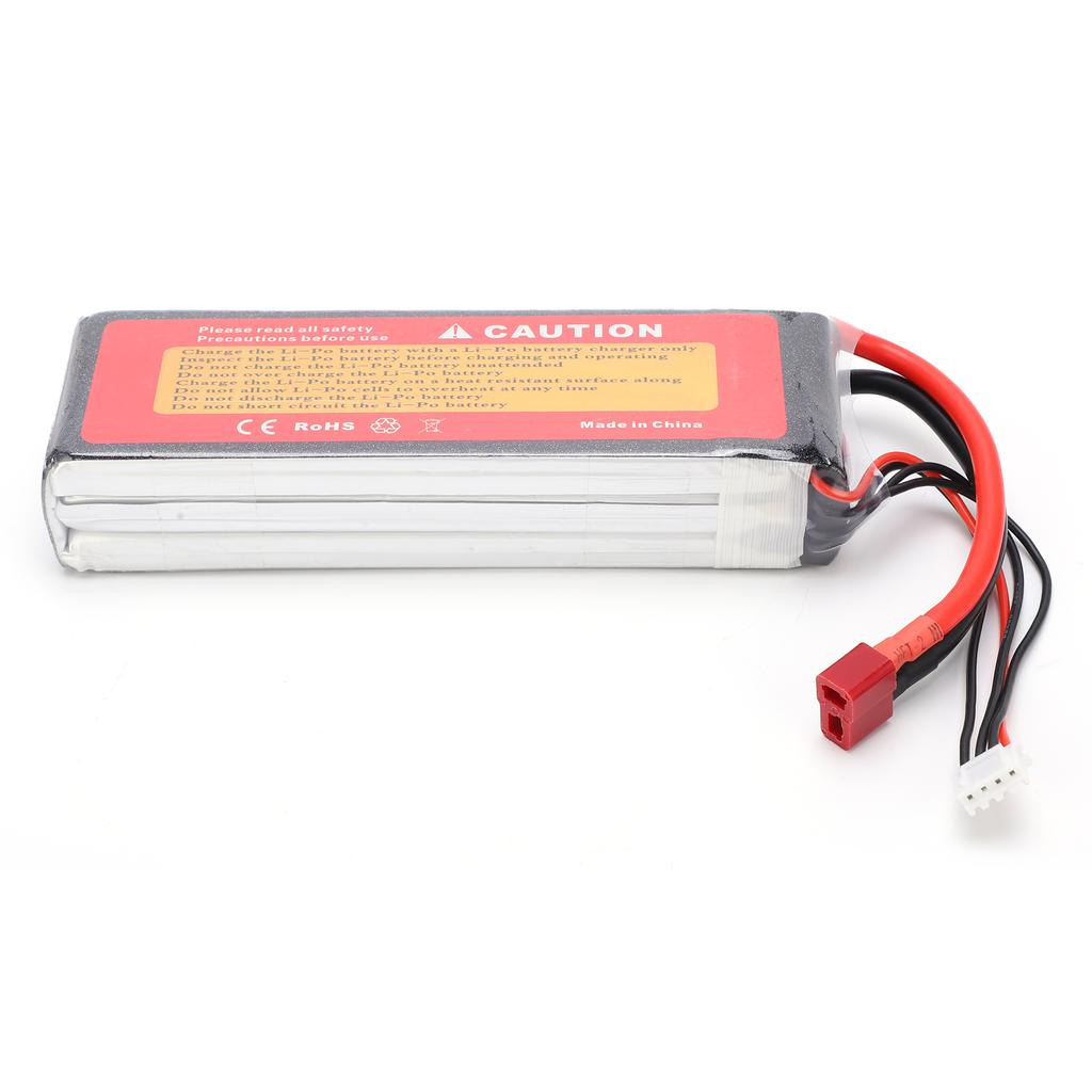 11.1V 5000mAh 3S 40C Lipo Battery Pack with T Plug RC Battery for RC Car Boat Helicopter Drones