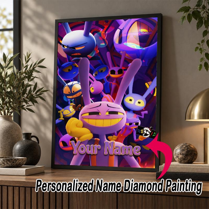Custom Name Jax 5D Diamond Painting Personalized Full Drill Diamond Art Kit Gift