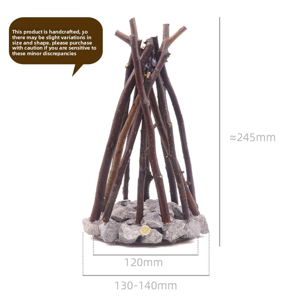 Creative Handmade Tree Branch Night Light Retro Style LED Ambient Desktop Decoration for Bar Counter Home Ornament Lighting