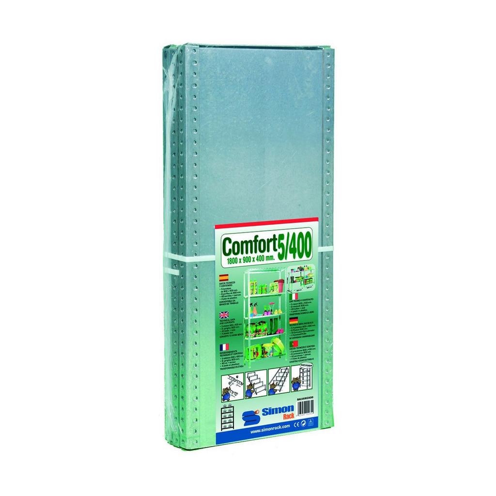 Simon Rack Comfort 5/400 Metal Shelf 5 Shelves 500 Kg (180 X 90 X 40cm)