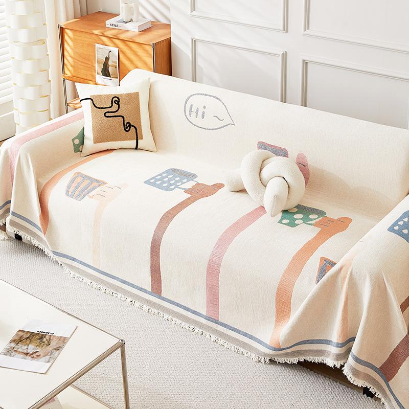 Chenille Sofa Towel Four Seasons Universal All-Inclusive Sofa Cover Dust Cover Living Room One-Piece Sofa Cover Cloth Blanket